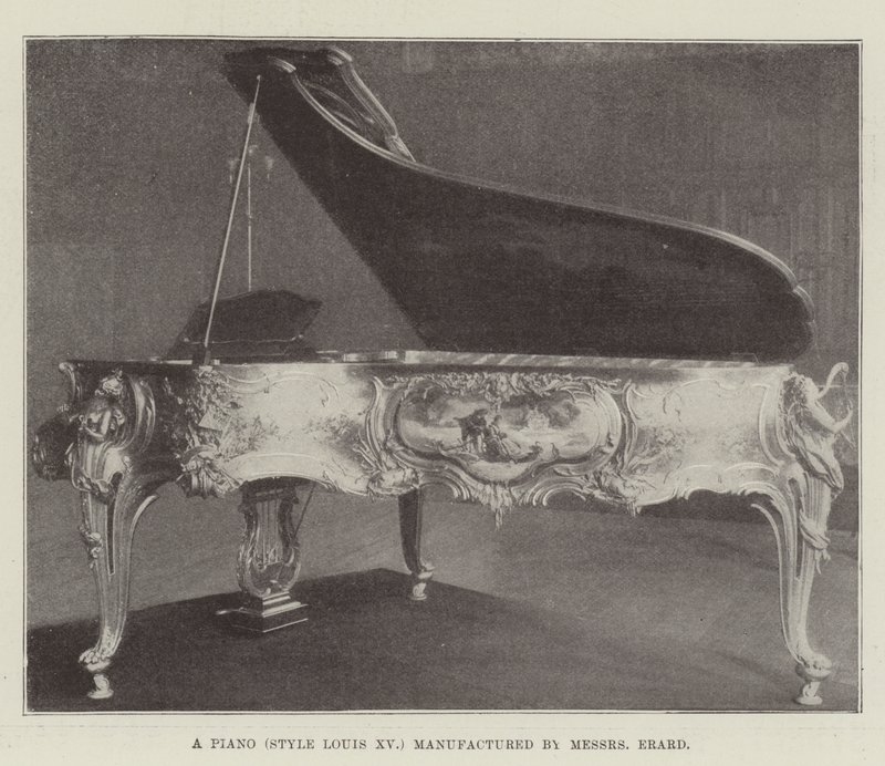 A Piano (Style Louis XV) Manufactured by Messers Erard by English Photographer