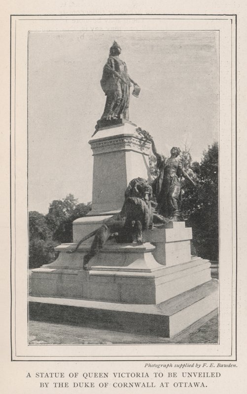 A Statue of Queen Victoria to be unveiled by the Duke of Cornwall at Ottawa by English Photographer