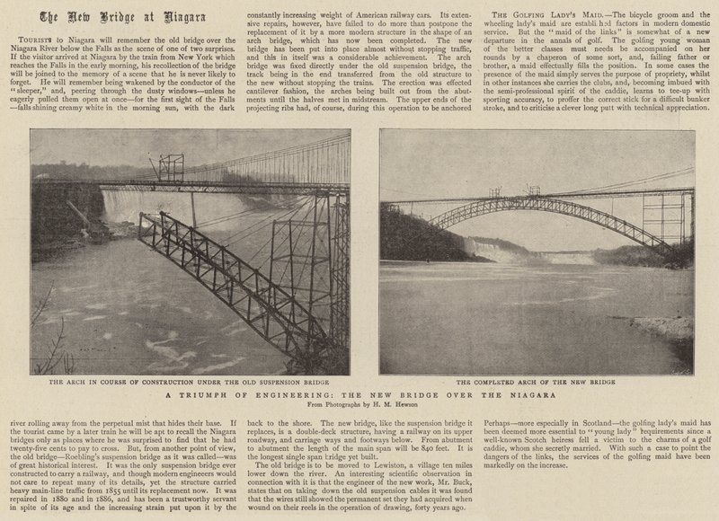 A Triumph of Engineering, the New Bridge over the Niagara by English Photographer
