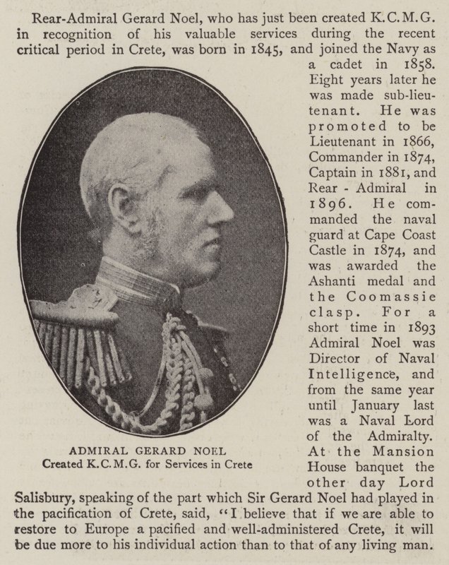 Admiral Gerard Noel by English Photographer