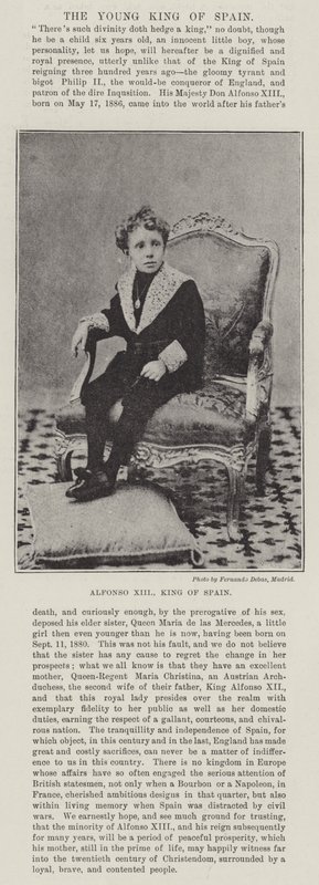Alfonso XIII, King of Spain by English Photographer