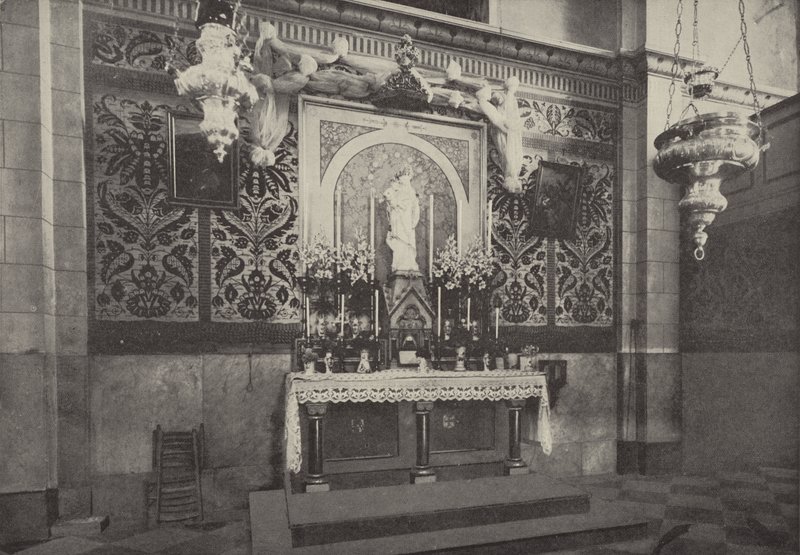 Altar of Latin Church, Nazareth, on the site of the house where Christ lived by English Photographer