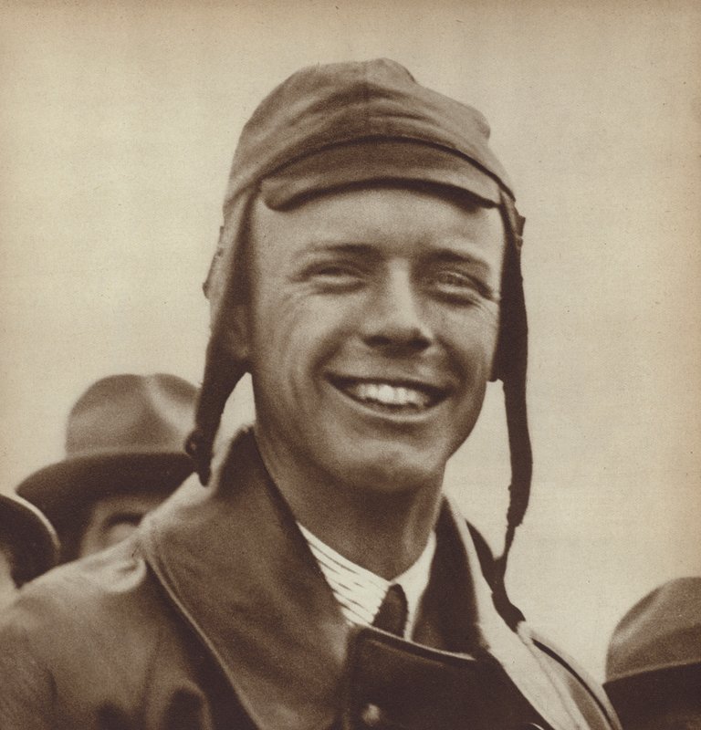 American Aviator Charles Lindbergh, the First Man to Fly Solo Across the Atlantic by English Photographer