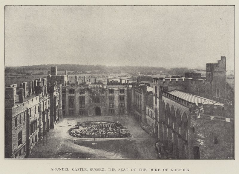 Arundel Castle, Sussex, the Seat of the Duke of Norfolk by English Photographer