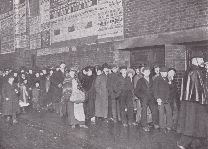 At the Gallery Door of the Standard Theatre, Shoreditch by English Photographer