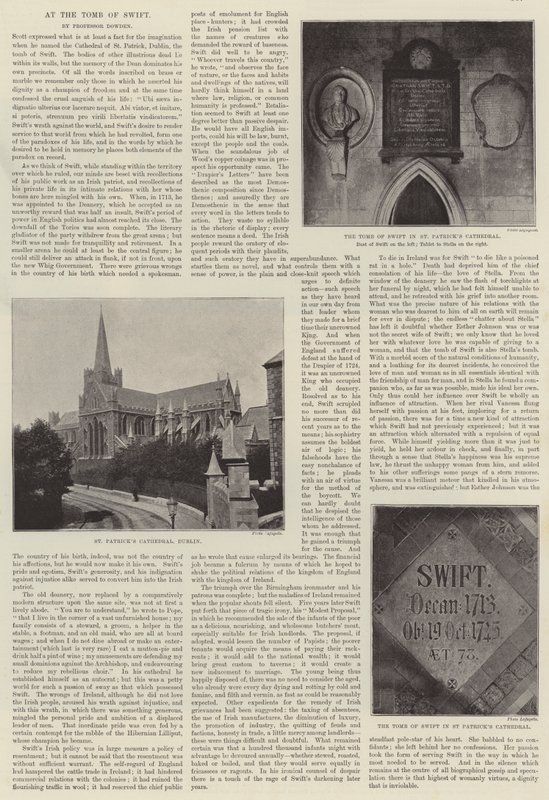 At the Tomb of Swift by English Photographer