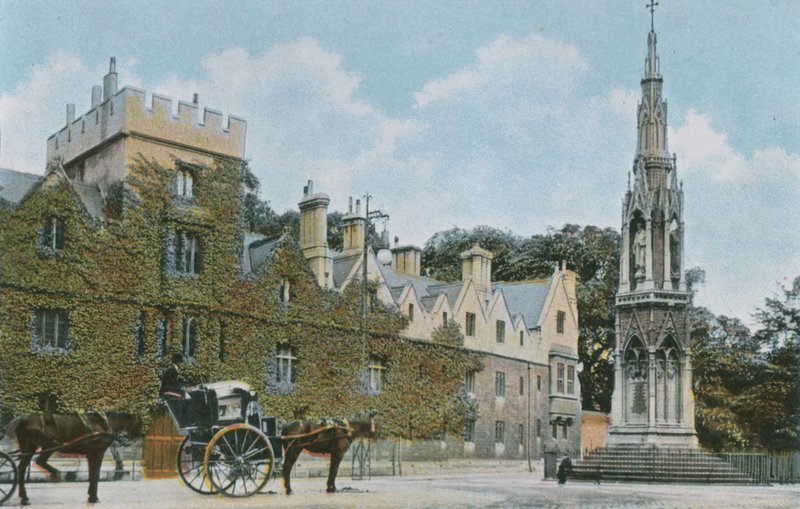 Balliol College and Martyrs Memorial by English Photographer