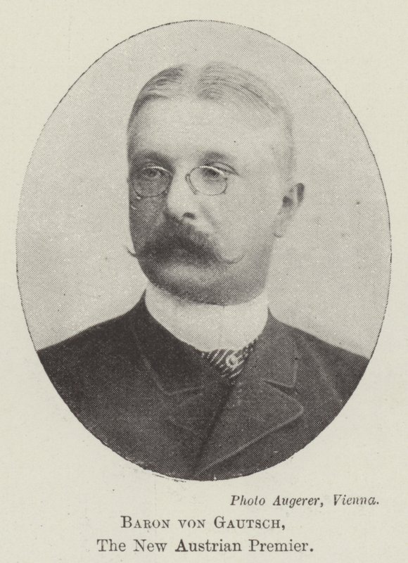 Baron von Gautsch, the New Austrian Premier by English Photographer