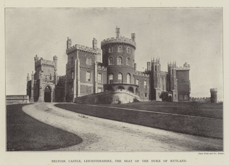 Belvoir Castle, Leicestershire, the Seat of the Duke of Rutland by English Photographer