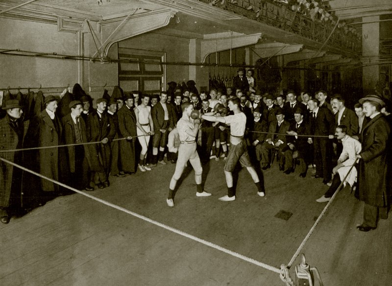 Boxing at the Regent Street Polytechnic by English Photographer
