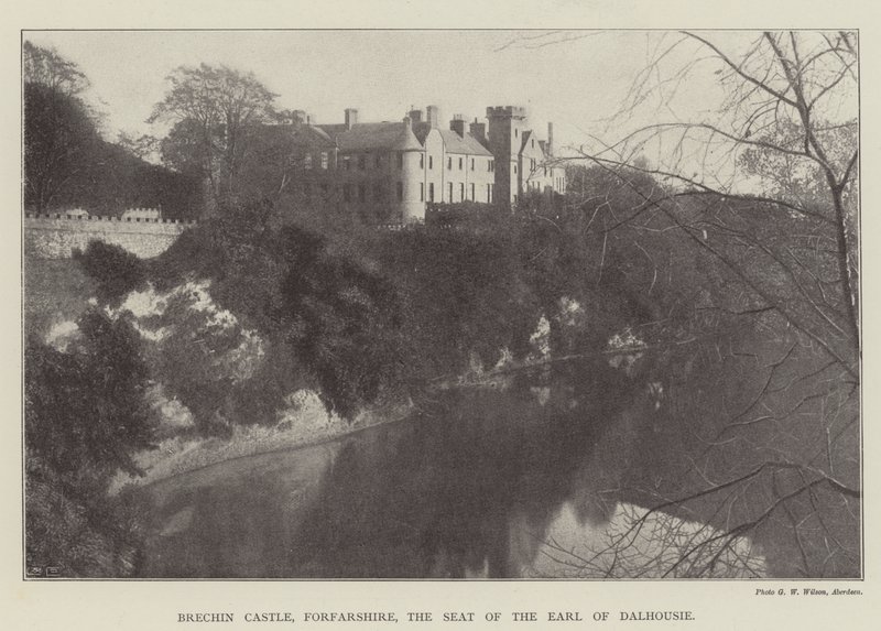 Brechin Castle, Forfarshire, the Seat of the Earl of Dalhousie by English Photographer