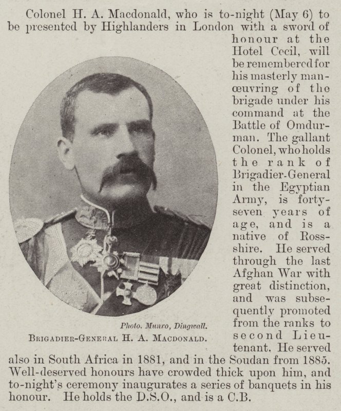 Brigadier-General H A Macdonald by English Photographer