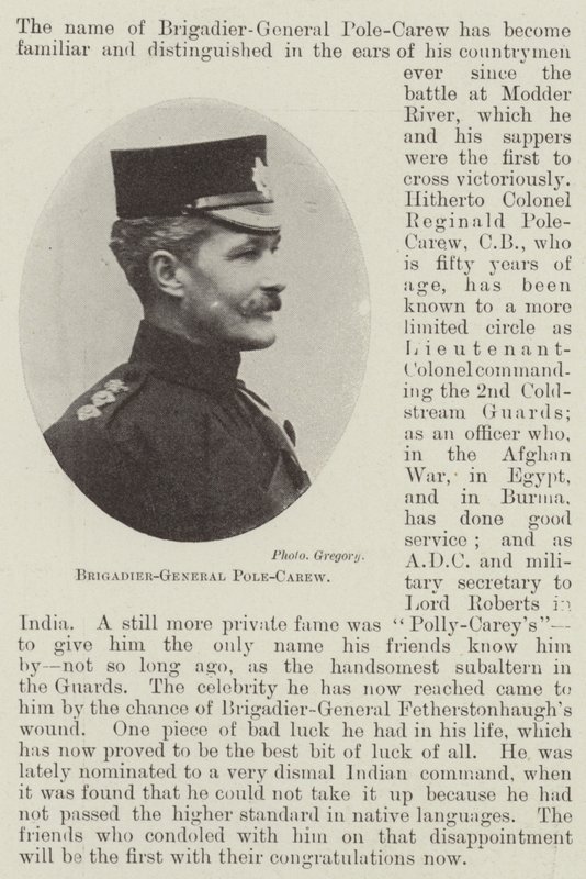 Brigadier-General Pole-Carew by English Photographer