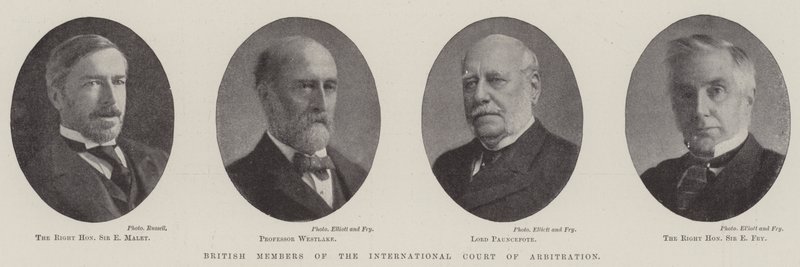 British Members of the International Court of Arbitration by English Photographer