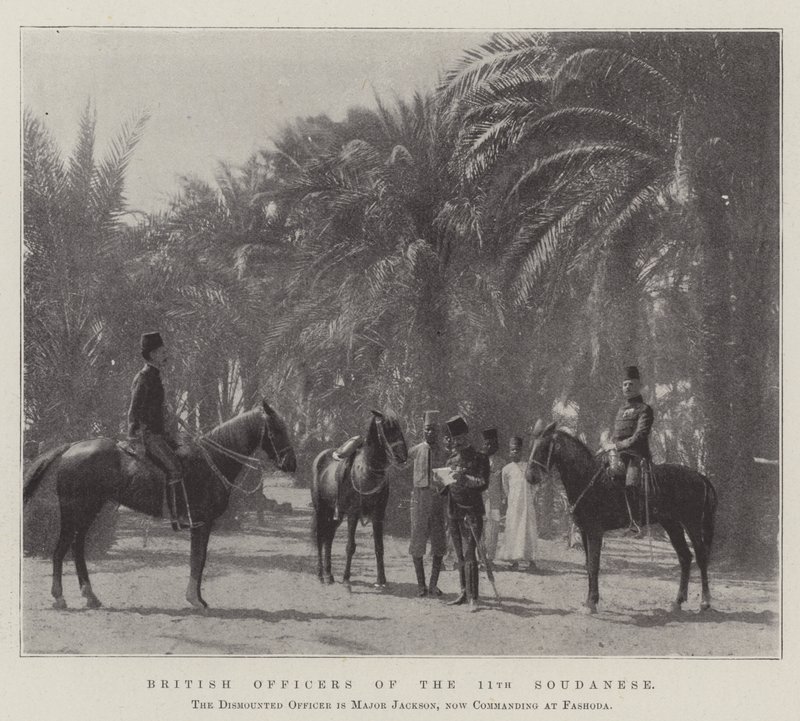 British Officers of the 11th Soudanese by English Photographer