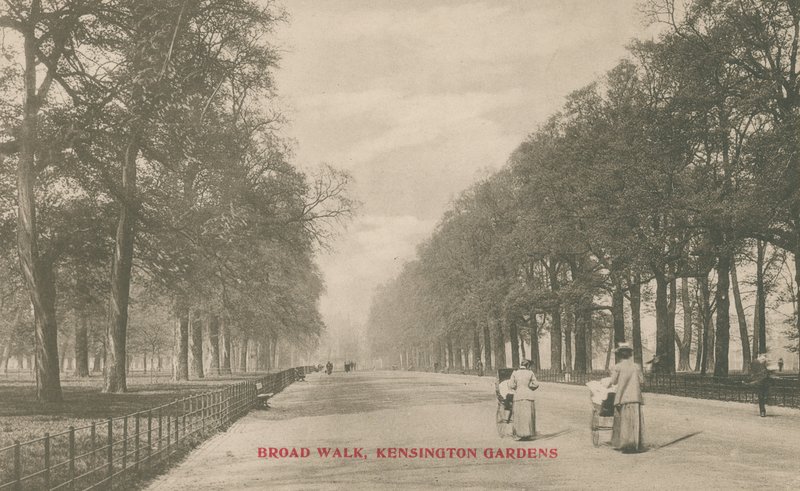 Broad Walk, Kensington Gardens by English Photographer