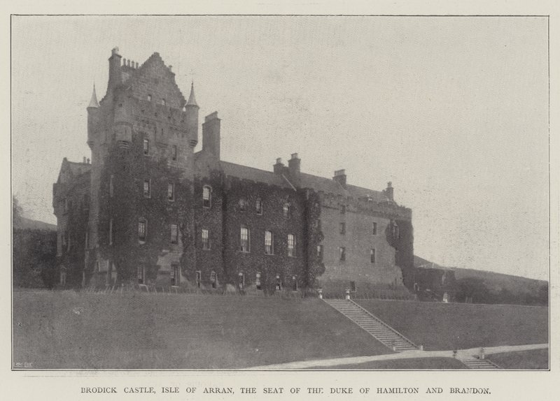 Brodick Castle, Isle of Arran, the Seat of the Duke of Hamilton and Brandon by English Photographer
