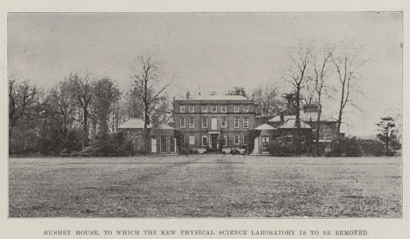 Bushey House, to which the Kew Physical Science Laboratory is to be destroyed by English Photographer