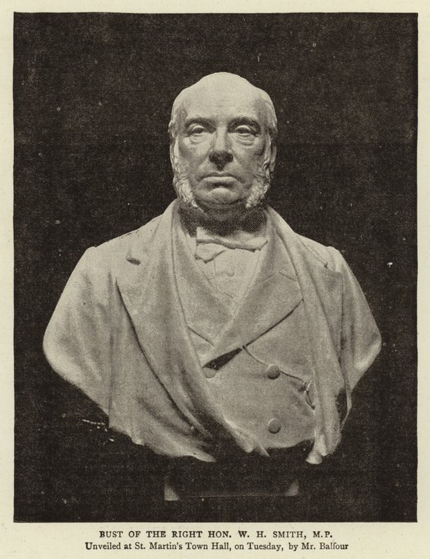 Bust of the Right Honourable W. H. Smith, MP by English Photographer