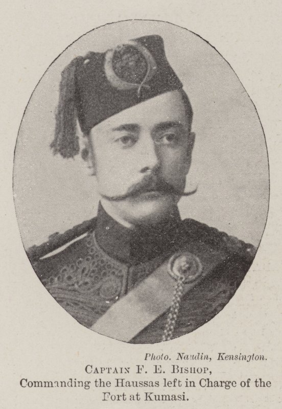 Captain F E Bishop, commanding the Haussas left in Charge of the Fort at Kumasi by English Photographer