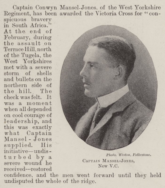 Captain Mansel-Jones, New VC by English Photographer