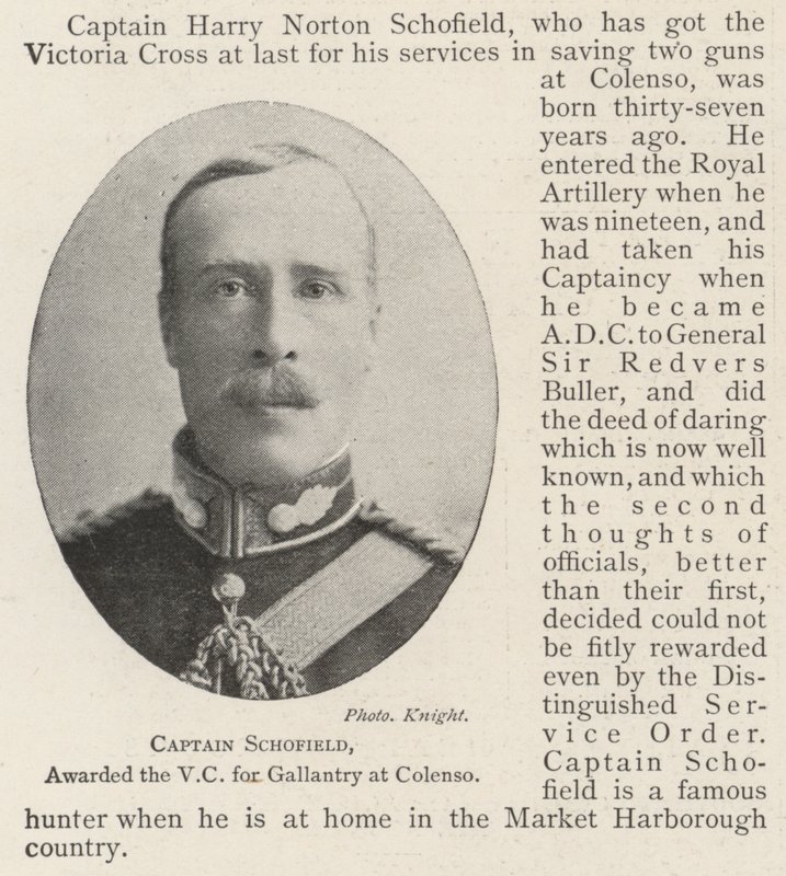 Captain Schofield, Awarded the VC for Gallantry at Colenso by English Photographer