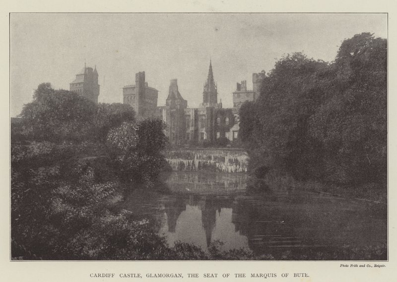 Cardiff Castle, Glamorgan, the Seat of the Marquis of Bute by English Photographer