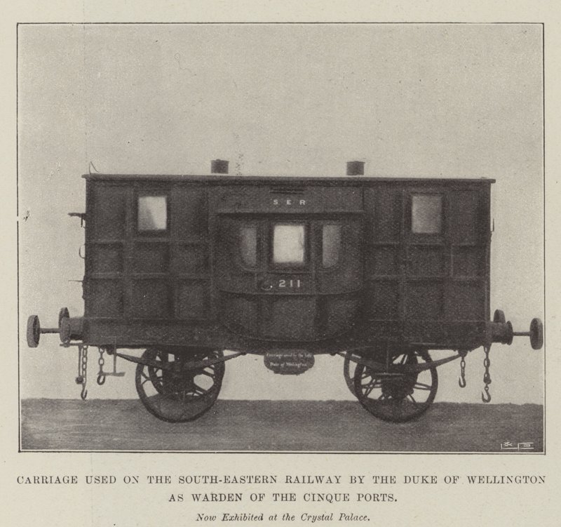 Carriage Used on the South-Eastern Railway by the Duke of Wellington as Warden of the Cinque Ports by English Photographer