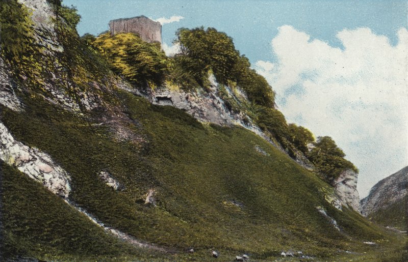 Castleton, Peveril Castle by English Photographer