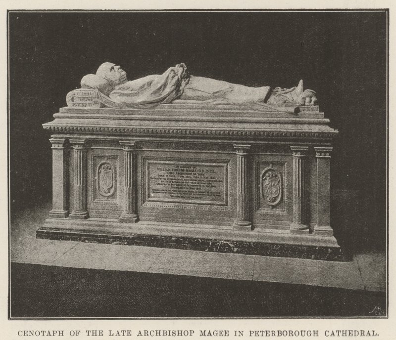 Cenotaph of the late Archbishop Magee in Peterborough Cathedral by English Photographer