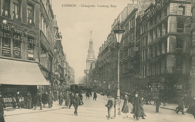 Cheapside Looking East, London by English Photographer