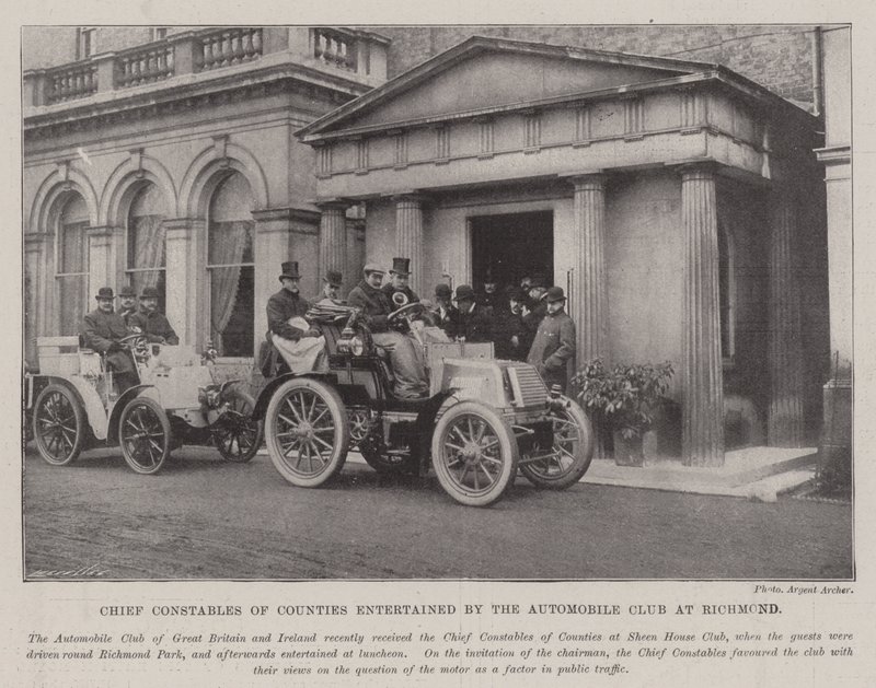 Chief Constable of Counties Entertained by the Automobile Club at Richmond by English Photographer
