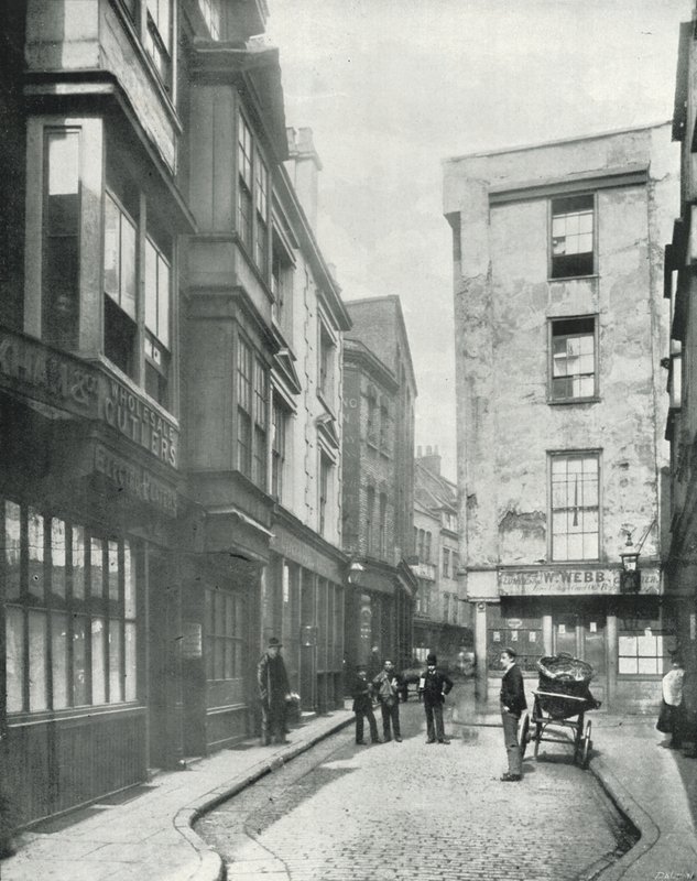 Cloth Fair, a Quaint Bit of Old London by English Photographer