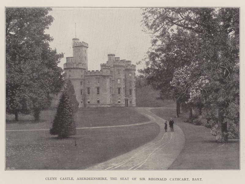 Cluny Castle, Aberdeenshire, the Seat of Sir Reginald Cathcart, Baronet by English Photographer