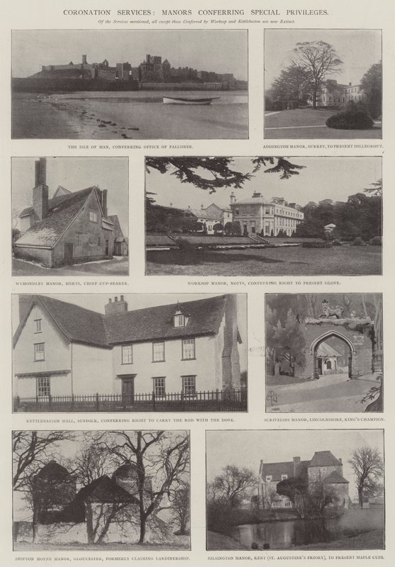 Coronation Services, Manors conferring Special Privileges by English Photographer