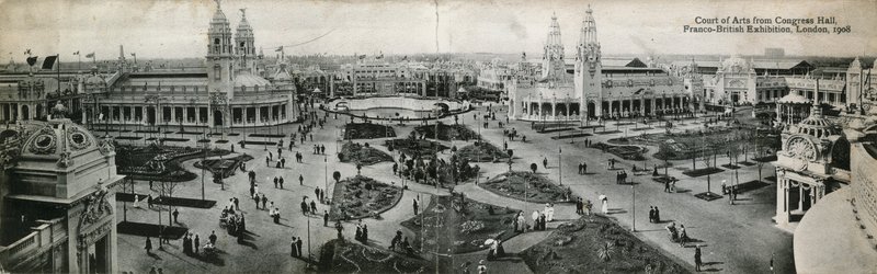 Court of Arts from Congress Hall, Franco-British Exhibition, London, 1908 by English Photographer