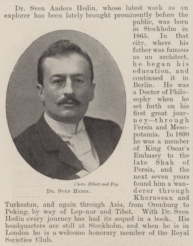 Dr Sven Hedin by English Photographer