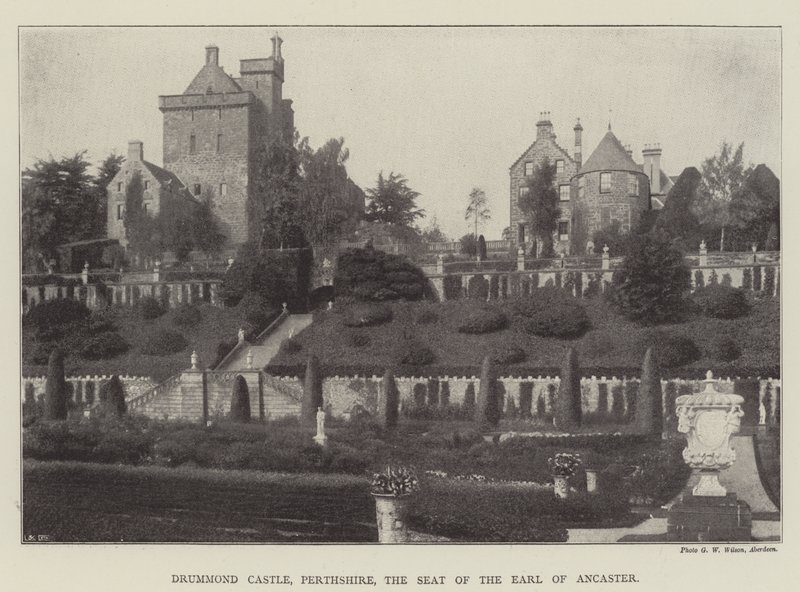 Drummond Castle, Perthshire, the Seat of the Earl of Ancaster by English Photographer