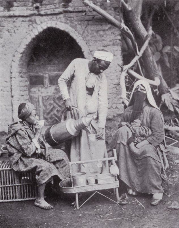 Egypt: Serving Turkish Coffee in the Streets of Cairo by English Photographer