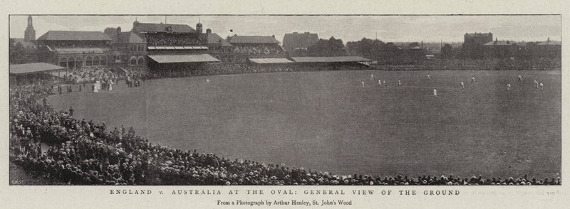 England vs Australia at the Oval, General View of the Ground by English Photographer