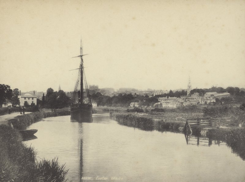 Exeter from the canal, Devon by English Photographer