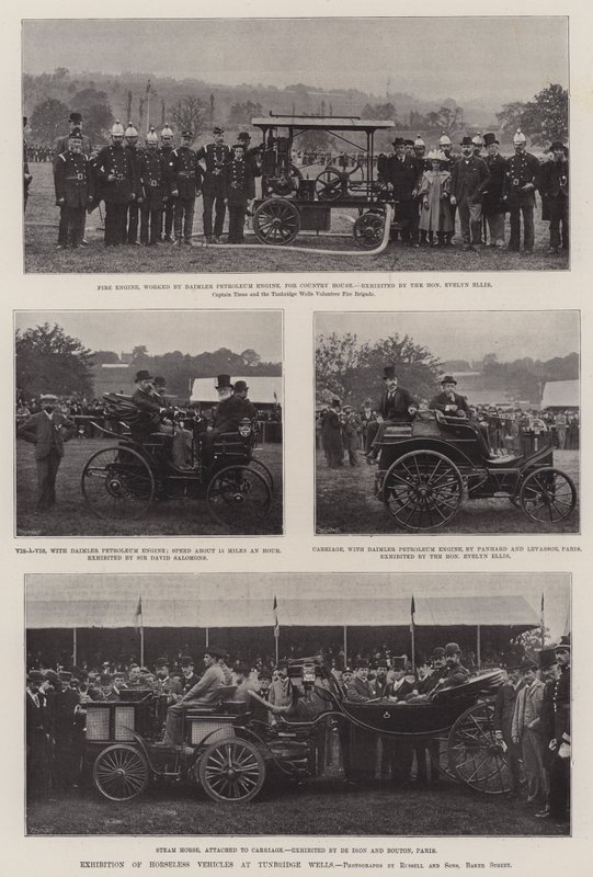 Exhibition of Horseless Vehicles at Tunbridge Wells by English Photographer