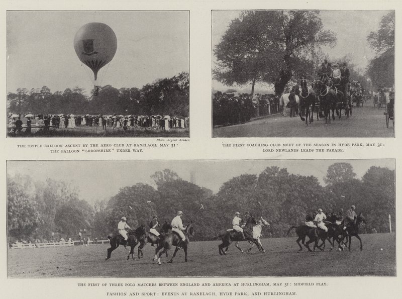 Fashion and Sport, Events at Ranelagh, Hyde Park, and Hurlingham by English Photographer