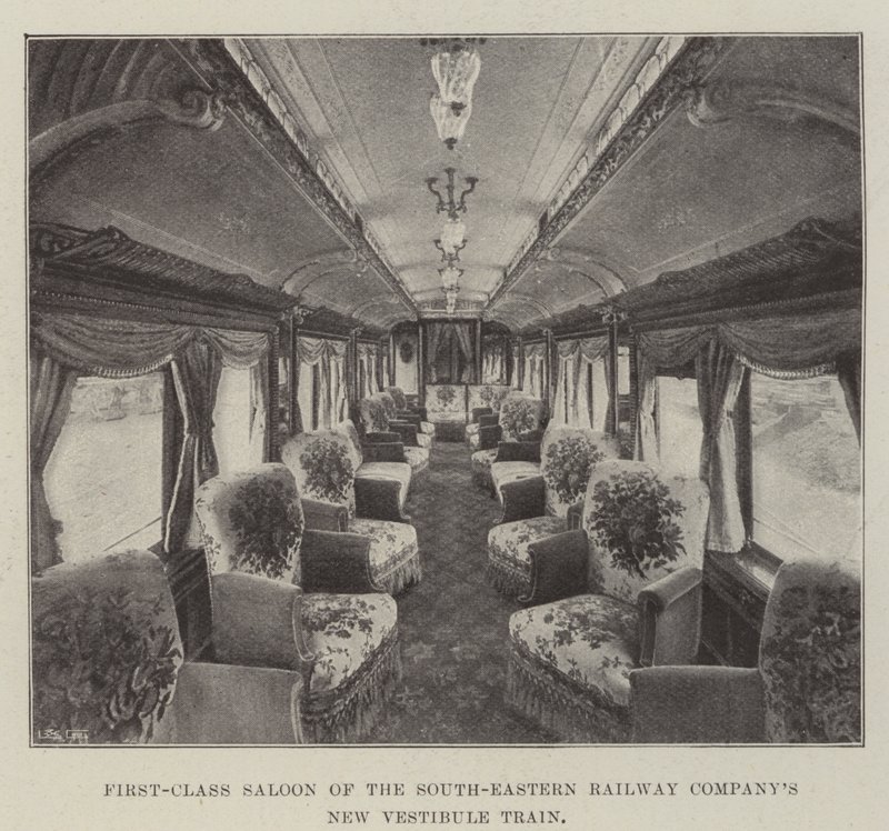 First-Class Saloon of the South-Eastern Railway Company