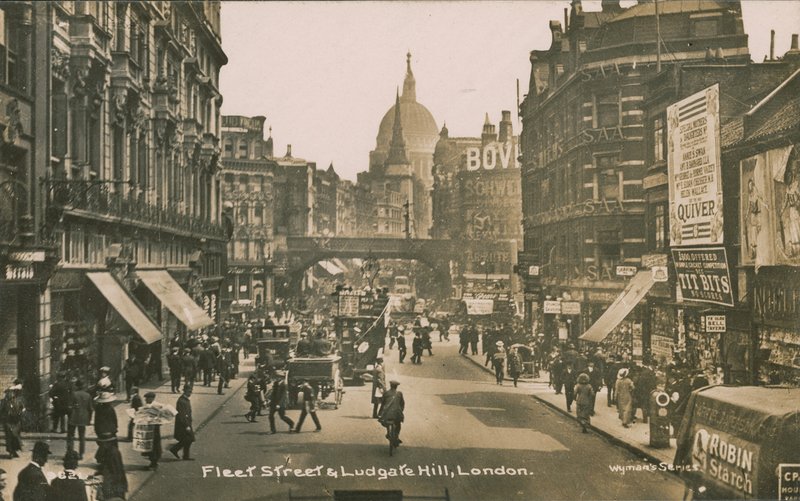 Fleet Street and Ludgate Hill, London by English Photographer