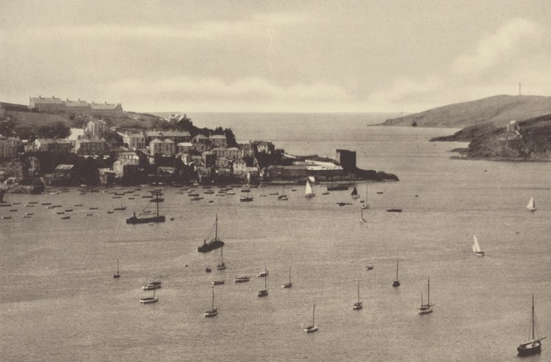 Fowey, Battery and Polruan Tower by English Photographer