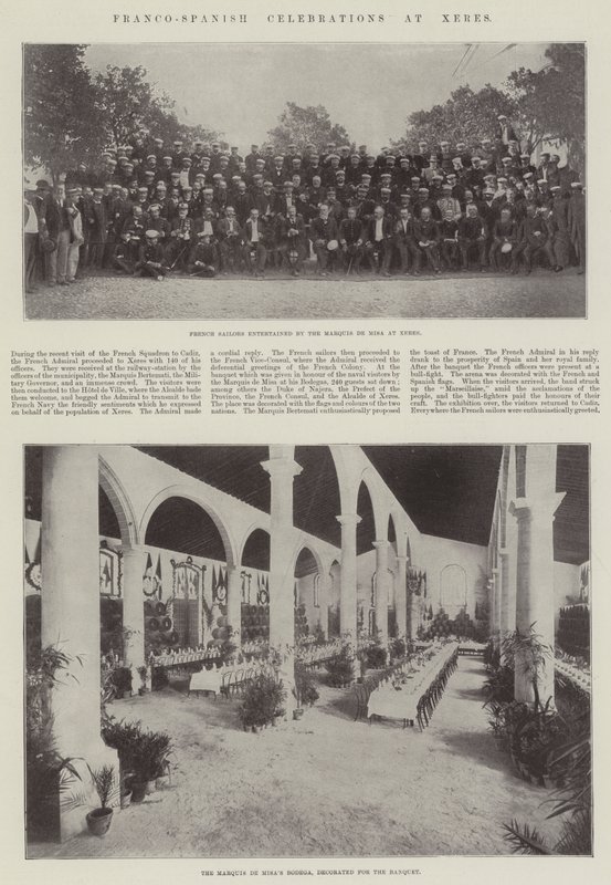 Franco-Spanish Celebrations at Xeres by English Photographer