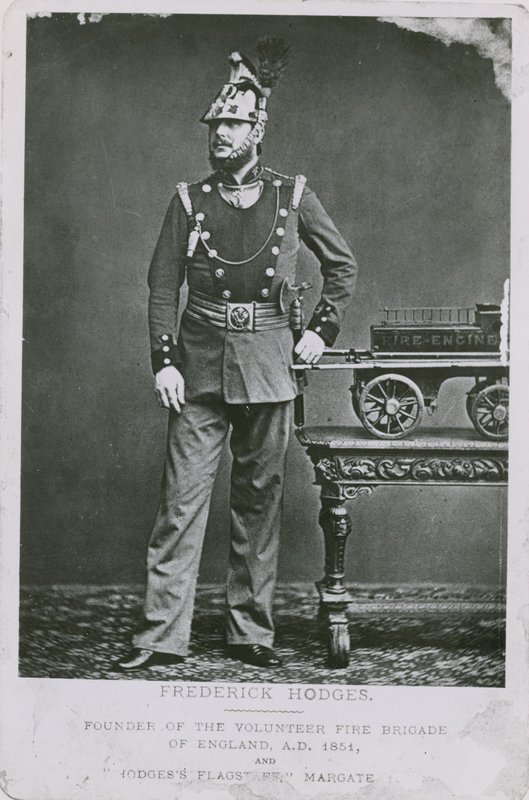 Frederick Hodges, founder of the Volunteer Fire Brigade of England by English Photographer