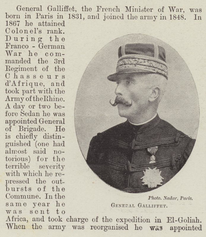 General Galliffet by English Photographer