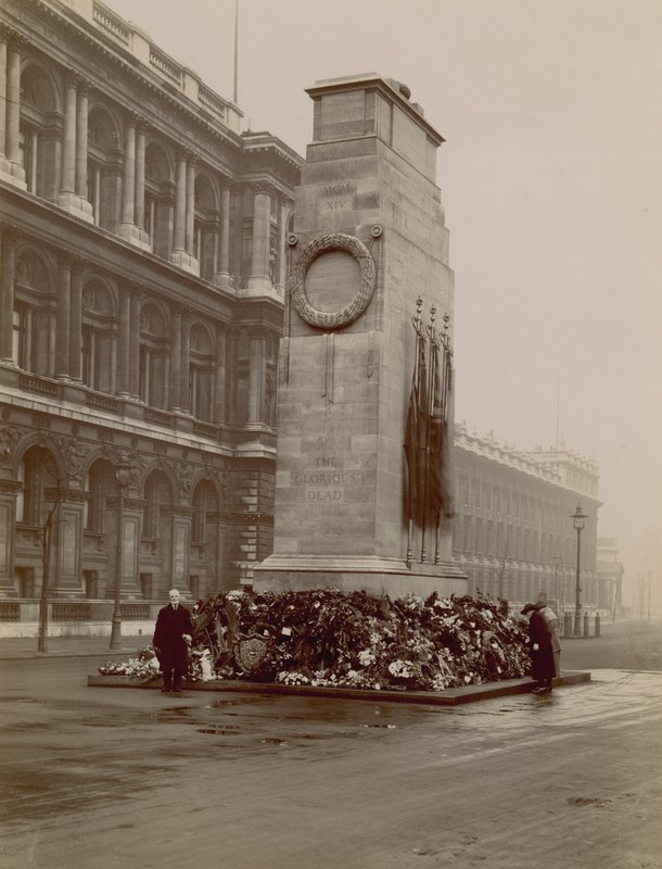 General View of the Cenotaph in Whitehall by English Photographer